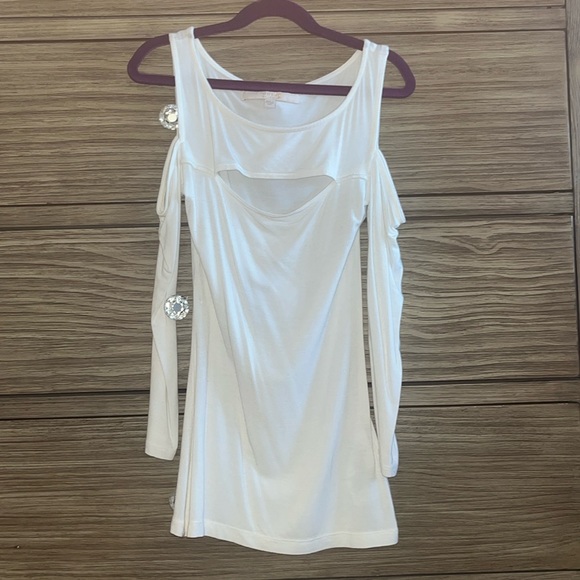 Guess Tops - GUESS cold shoulder and peep